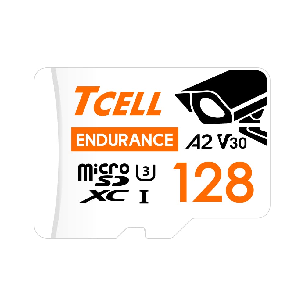 Amazon | TCELL 高耐久 台湾製 監視カメラ用 128GB microSDXC メモリ